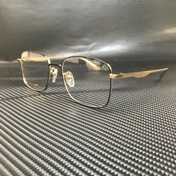 Gucci Black Gold 54mm Eyeglasses! New! - Picture 1 of 5
